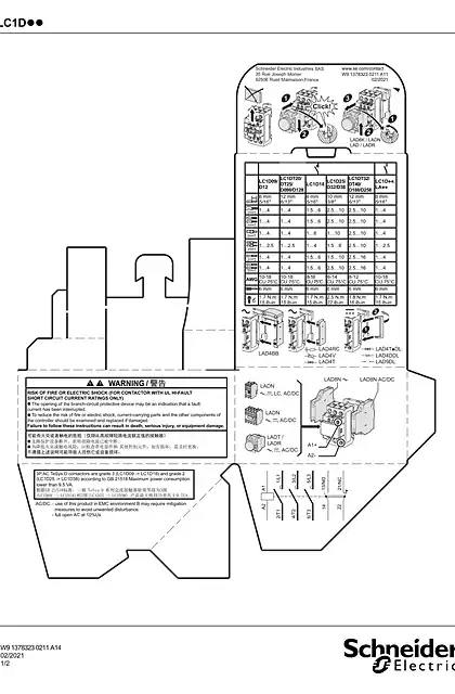 schneider施耐德LC1D 9 to 38 A AC_DC contactors with screw clamp terminals - 说明页